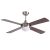 Ovlaim Ventilador de Techo 122cm Marrón con Luz y Mando a Distancia de 6 Velocidades, LED Regulable, Motor DC Reversible Silencioso, 4 Palas de Madera para Dormitorio, Comedor