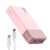 NOBIS Bateria Externa Movil 20000mah,PD3.0 45W Batería Portátil Carga Rápida,QC4.0 Power Bank con Pantalla LED para MacBook, Phone 15 14 13 Pro S23 S22 (Rosa)