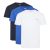DKNY Hombres Camiseta de Cuello Redondo Azul Marino/Blanco/Azul Paquete de 3 Pequeño