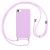 Vauki Funda con Cuerda para iPhone 8/iPhone SE 2020/iPhone 7/SE 2022, Carcasa Silicona AntiChoque con Correa, Case con Ajustable Colgante Collar Cordón Suave Cuello para iPhone 8, Morado 01