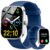 DESCUENTO: Reloj Inteligente Hombre Mujer, 1.96″ Smartwatch con Llamadas y Whatsapp Notificación, Pulsómetro, IP68 Pulsera Actividad con 100+ Modos Deportivos, Monitor de Sueño para Android iOS, Azul en promoción