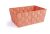 Excelsa Cross Korb Aufbewahrungskorb, Kunststoff, Orange, 25 x 17.5 x 11 cm