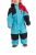 Killtec Kesley Mini Mono de esquí con Capucha y faldón para la Nieve, Girls, Verde Azulado, 110/116