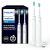 Philips Sonicare 3100, cepillo dental eléctrico, cepillo dental sónico, sensor de presión y temporizador, blanco, pack doble, modelo HX3675/13