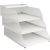 PUNCIA Bandeja para Cartas A4 Archivador de Documentos 3 Bandejas Metal Escritorio Organizador de Archivos Bandeja de Papel Almacenamiento para Oficina Sala de Trabajo Escuela Oficina Blanco