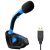 KLIM Voice Micrófono USB con Base para Ordenador – Micro de Escritorio, Micrófono para Jugadores – Nueva Versión – Azul y Negro