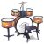 Bontempi BeatMaster Pro: batería para niños con sonidos realistas y mucha diversión, naranja, 850x650x680 mm