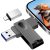【No App】 Nanopell 256GB Pendrive lphone Libera el Espacio de Almacenamiento de tu Smartphone. Pendrive para lphone Memoria Externa para i0S/Android/PC. con Adaptador Tipo C Separado. Plug and Play.