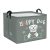 Clastyle Cesta para Guardar Perro Feliz Gris Rectangular Plegable para Mascotas Juguetes ​Ropa, 40x30x30 cm