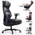 REBAJADO: EMIAH Silla Oficina Ergonómica, Silla de Escritorio Reclinable con Reposapiés, Reposabrazos Ajustables, Silla Game de Respaldo Alto, Silla de Ordenador Ejecutiva con Soporte Lumbar, Cuero PU con oferta