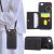 Rosbtib Funda para iPhone SE 2022/2020 / iPhone 8/7 4.7 Pulgadas Magnética Carcasa con Tarjetero, Funda Fina para móvil con Bandolera Larga y Anillo metálico Retro para el iPhone SE/8/7 – Negro
