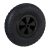 Relaxdays Rueda de Carretilla con Llanta de Plástico, 3.50-6, Goma Maciza, Impinchable, Carga Máxima de 100 kg, Negro