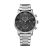Tommy Hilfiger Reloj de Cuarzo Analógico Multifunción para Hombre de 44mm – Esfera Gris, Pulsera de Acero Inoxidable Plateado, 3 Subesferas, Resistencia al Agua 3ATM – 1791397