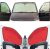 Cubierta del Parabrisas Compatible con Peugeot Partner Tepee (2008-2018)(Conjunto Frontal) Color de Respaldo de Rojo, Reversible