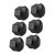 Tapas para Tuercas de Ruedas de Coche, Robustas Tapas para Tuercas de Ruedas de 21 Mm Antirrobo para Accesorios de Coche (Black)