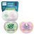 Philips Avent chupetes ultra air: diseño anatómico, para bebés de 6 a 18 meses, tetina simétrica de silicona suave, sin BPA, con estuche esterilizador, paquete de 2, SCF087/13