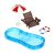 UPKOCH Set De Muebles Miniatura Casa De MuñEcas con Piscina, Anillo De NatacióN Y Silla De Playa, Accesorios para Verano, Juguetes para NiñOs
