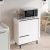 [en.casa] Aparador Buffet Vesanto Mueble de Salón con 3 Compartimentos Cerrados Armario Bajo para Oficina Comedor Mueble de Entrada Aglomerado 91x75x36 cm – Blanco
