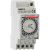 VEMER VP879100 DUET-D – Temporizador Horario Electromecánico, Interruptor con Programación Diaria, Instalación en Carril DIN, Gris Claro