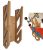 Enhanc3d Designs Soporte Skate Pared en Madera de Bambú para 2 Tablas – Diseño Moderno y Robusto – Colgador Skate Pared – Soporte Longboard Pared – Diseñado en Europa.