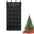 Calendario de Adviento con 24 bolsas de tela, reutilizable calendario de Navidad, calendario de Adviento para colgar, decoración de Navidad, tela para rellenar, accesorios de fiesta (negro)