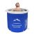 B&Y XL Baño inflable de hielo de 80 cm de diámetro, bañera plegable para atletas, bañera portátil de baño frío para spa, para terapia de agua fría, hogar, gimnasio al aire libre (azul, 100 galas)