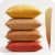 Topfinel Fundas Decorativas para Sofa 45×45 Cojines de Cama, Salon, Sala de Estar – Juego de terciopelo de Colores para exterior, Gradiente Serie Amarillos