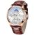 LIGE Reloj Hombre, Correa de Cuero Relojes Hombre, Cronógrafo de Cuarzo, Resistente al Agua 3 ATM, Función de Calendario, Estilo Casual y Minimalista para Negocios, Plateado