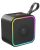 Altavoz portátil Bluetooth, altavoz inalámbrico de cuero Bluetooth 5.3 con luces, sonido estéreo de alta fidelidad, altavoz pequeño con micrófono integrado, 10 horas de reproducción, a prueba de polvo