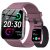 IOWODO Reloj Inteligente Hombre Mujer, Smartwatch Mujer con 2 Correas,1.85″ Reloj Deporte con Funciún Llamadas y Whatsapp Mensajes Bluetooth,100 Modos Deporte para iOS Android Teléfono(Violeta)