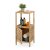 Relaxdays Mueble de Baño, Madera Nogal, 86 x 40 x 36 cm, Estantería Aseo con 2 Baldas, Puerta, WC y Cocina, Natural