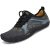 Zapatillas de Trail Running Minimalistas Barefoot Niño Niña Zapatillas de Deporte Exterior Interior Negro, Gr.32