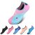 SAGUARO Niña Niño Zapatos de Agua Descalzo Barefoot Respirable Zapatos de Playa Aire Libre Calcetines de Natación Piscina Surf Yoga Niños,Delfín Rosa,32/33