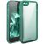 Moozy LumiCase Funda para iPhone SE 2022 / SE3 / 7/8/ SE 2020, Carcasa Capa antigolpes Transparente, Carcasa con Protector de la cámara, Cubierta del Teléfono Móvil, Case Cover, Verde