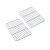 Juego de 2 rejillas de enfriamiento de TEAMFAR de acero inoxidable para hornear, enfriar, 22,1 x 15,8 x 1,5 cm, saludable y duradero, inoxidable y apto para lavavajillas