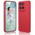DESSEN Funda para Motorola Moto G86 Power 5G Capa – Líquida Silicona Carcasa Antigolpes Protector Móvil Case Cover Suave Delgada Bumper con Forro de Microfibra Antiarañazos, Rojo