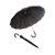 Smati Parapluie long noir automatique – Gentleman 16 baleines fibre de verre Susino Paraguas clásico, 92 cm, 114 liters, Negro (Noir)