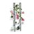 Relaxdays Estantería Metálica Plantas, Escalera Macetas 6 Baldas Interior, Efecto Madera, 150x78x24 cm, Blanco