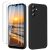 YXKJ – Funda para Samsung Galaxy A35 5G, con 2 Piezas Protector de Pantalla, Cáscara Silicona Líquida Delgada y Suave [Toque Cómodo] [Anti-Choques] – Negro