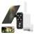 PESAIR Cámara Vigilancia WiFi Exterior Solar, 2K Camaras de Vigilancia WiFi sin Cables, Panorámica de 180°, Visión Nocturna en Color, Detección de Movimiento Humano PIR, Audio Bidireccional