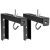 WALI Soporte Universal para proyector con Soporte en L para Colgar en Pared, extensión Ajustable de 6″ con Gancho Manual, Espectro colocación de Pantalla de hasta 66lbs/30kg (PSM001-B), Negro