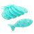 TATAY 5515003 – Pack de 6 pegatinas antideslizantes para ducha o bañera, diseño de peces, color turquesa