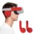 AMVR Orejeras De Silicona para Quest 2 VR Auriculares a Sonido Mejorado De Auriculares, VR Accesorios Funda De Extensión para Auriculares (Rojo, 1 Par)
