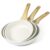 OFERTA: GiPP Juego de 3 Sartenes 24/26/28 cm, Antiadherentes Sin Toxicos, Blanco rebajado hoy