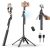 Ulanzi TT23 Trípode con Seguimiento Automático de Rostro para Móvil, 165 cm Palo Selfie con Rotación 360° con Mando a Distancia Bluetooth y Control por Gestos para iPhone/Cámara de Acción