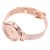 Beavorty Relojes De Pulsera para Mujer Pequeño Reloj De Cuarzo Fino con Pulsera De Malla Elegante Reloj De Vestir (Oro Rosa)