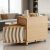hocvseo Conjunto De Mesa De Comedor Plegable, Mesa Extensible De Madera con 6 Sillas, Mesa De Comedor Móvil De Madera Maciza con Ruedas para Cocina, Comedor Y Sala De Estar, 1,4 M