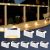 GIGALUMI Luces Solares para Exteriores Pack de 8, Luces para Escaleras, Impermeables, Iluminación LED para Escaleras Exteriores, Escalones, Vallas, Patios, Terrazas, Blanco, Blanco Cálido