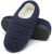 Mishansha Zapatillas de Estar por Casa Hombre Mujer Zapatos de Casa Invierno Cálido con Memory Foam Pantuflas Cómodas Antideslizante para Exterior e Interior, Azul Vaquero, 44/45 EU