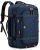 Tolaccea Mochila de Viaje Expandible 40L-45L, Mochila de Cabina Apta para Equipaje de Mano TSA, Mochila para Portátil de 17,3″, Mochila Viaje para Hombres y Mujeres Apto para Viajes, Azul marino